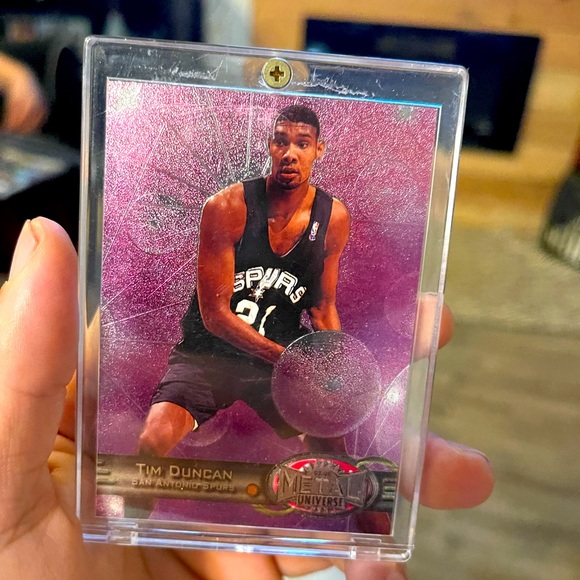 Tim Duncan 1997 metal universe rookie card mint condition in hard case - Picture 1 of 1